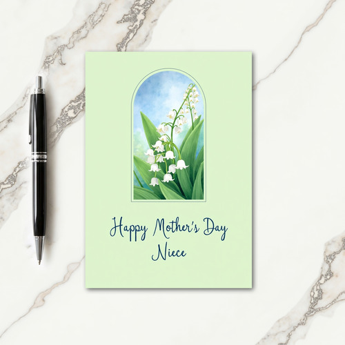Striped Flowers Happy Wishes Card