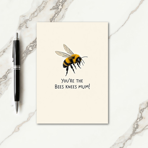 Striped Flying Bug Sweet Card