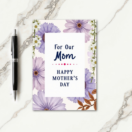 Striped For Our Mom Mothers Day Card