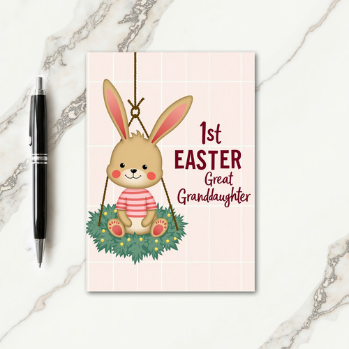 Striped Friend Easter Card