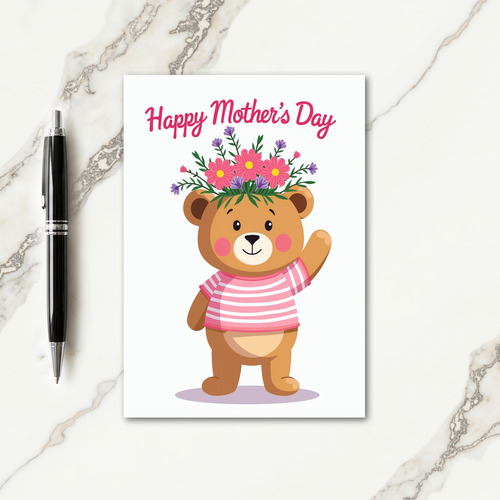 Striped Friend Mothers Day Card