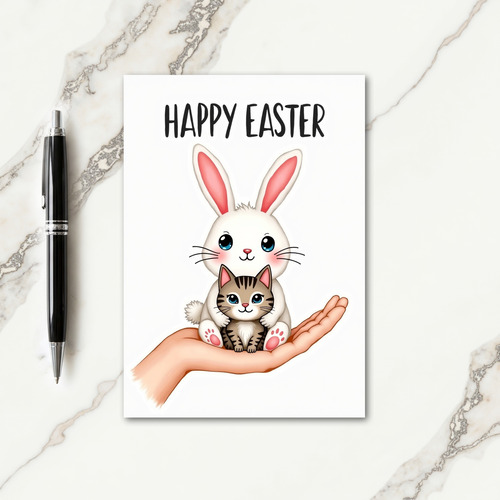 Striped Friends Easter Card