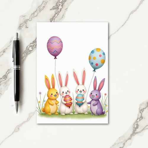 Striped Friends Pattern Card