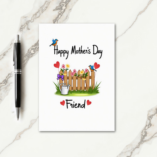 Striped Friendship Bouquet Card