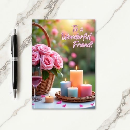 Striped Friendship Garden Card