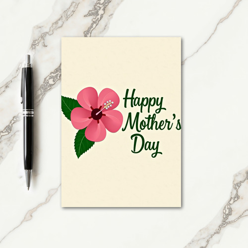 Striped Fuchsia Bloom Happy Day Card