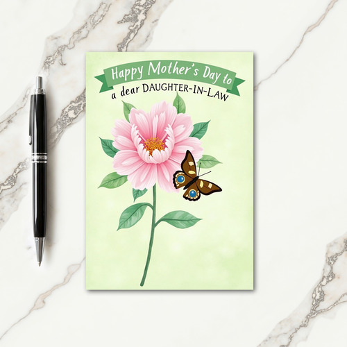 Striped Garden Blossom Card