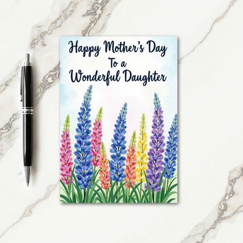 Striped Garden Greeting Card