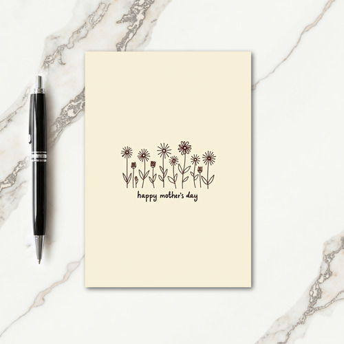 Striped Garden Patch Doodle Card
