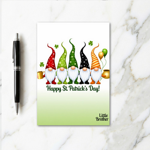 Striped Gnome Happy Day Card