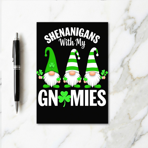 Striped Gnome Shenanigans Card