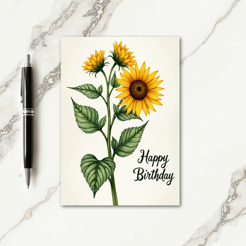 Striped Graceful Stalk Card