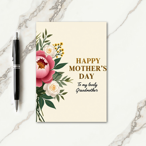 Striped Grandmother Botanical Card