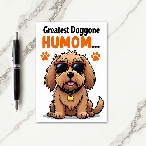 Striped Greatest Humom Card