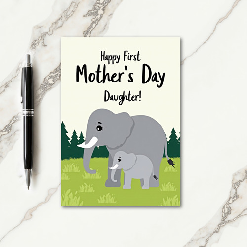 Striped Happy Mothers Day Card