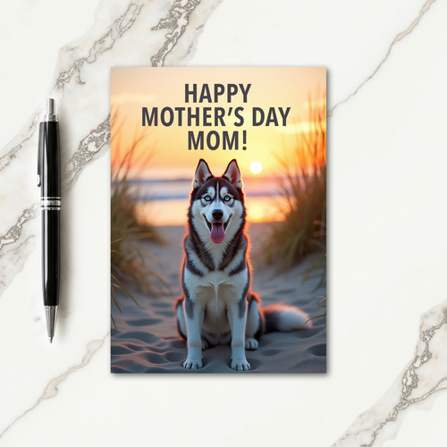 Striped Happy Mothers Day Mom Card