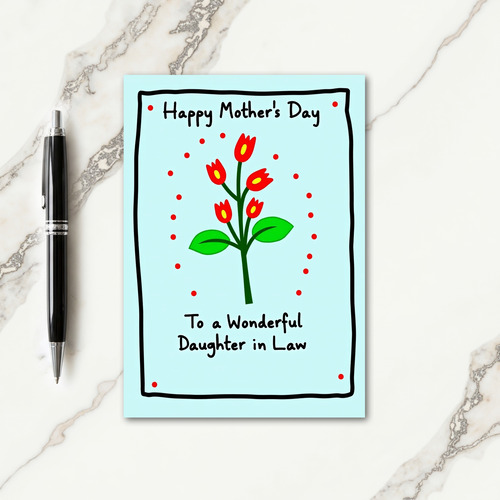Striped Happy Mothers Day To Card