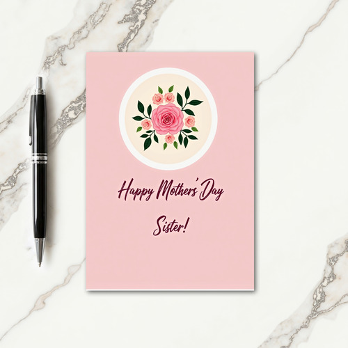Striped Happy Sister Card