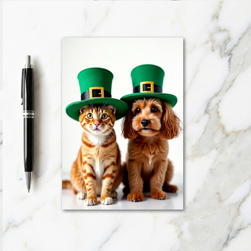 Striped Hat Friends Card