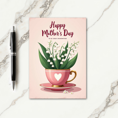Striped Heart Blossom Card