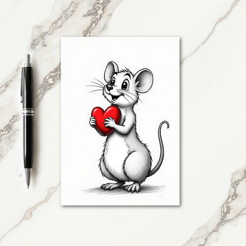 Striped Heart Gift Card