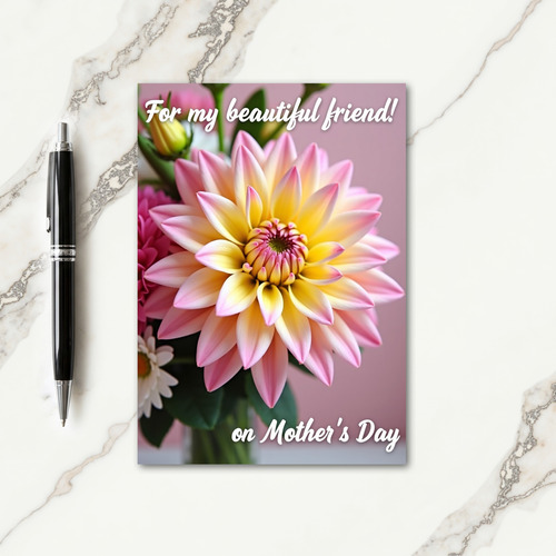 Striped Heartfelt Flower Card