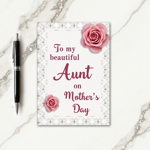 Striped Heartfelt Note Card