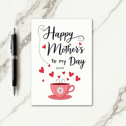 Striped Hearts Thanks Card