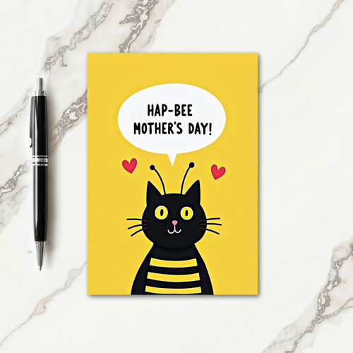 Striped Insect Friend Card
