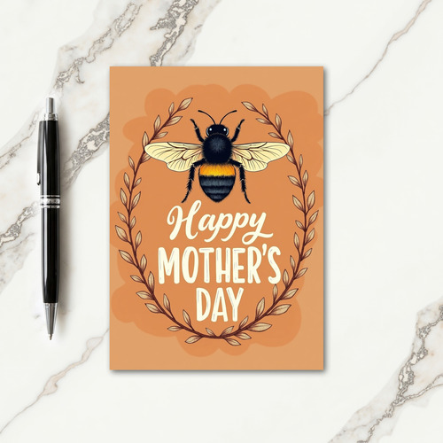 Striped Insect Happy Day Card