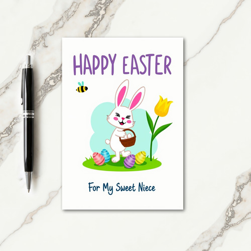 Striped Insect Springtime Card