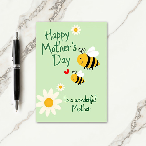 Striped Insects Mothers Day Card