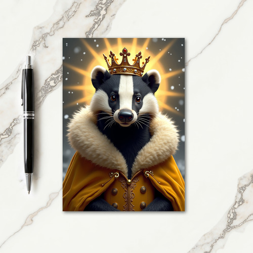 Striped King Birthday Card