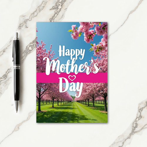 Striped Lawn Mothers Day Card
