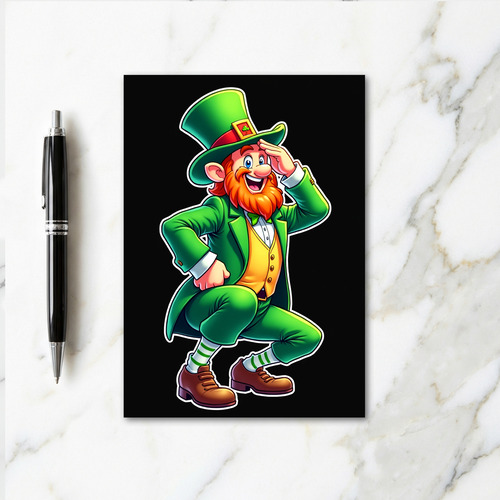 Striped Leprechaun Fun Card