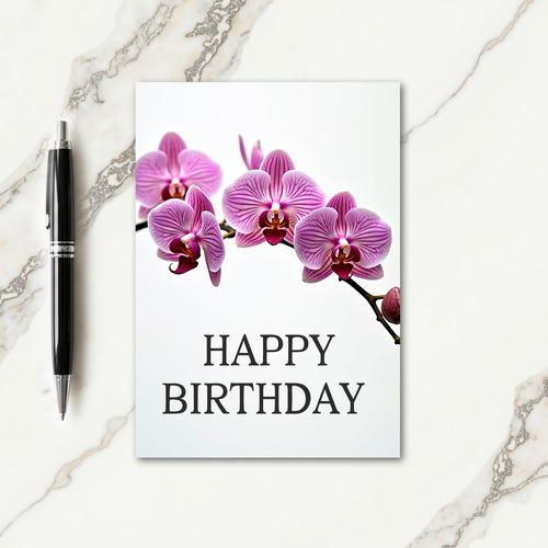 Striped Lilac Bloom Card