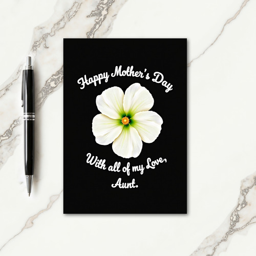 Striped Love Aunt Mothers Day Card