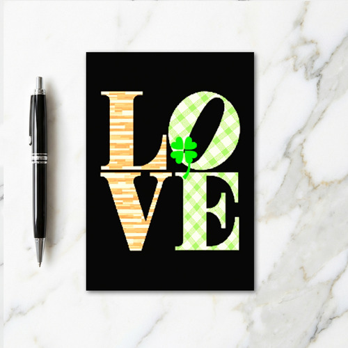 Striped Love Pattern Card