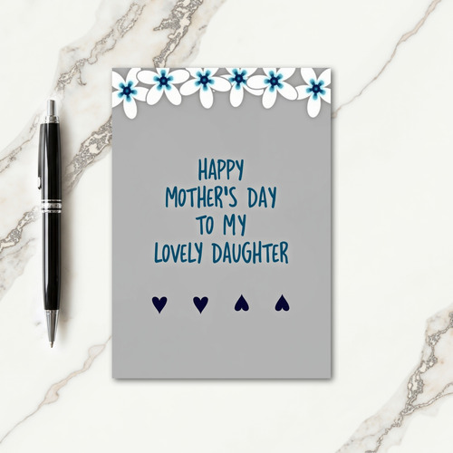 Striped Lovely Daughter Card