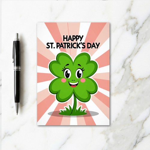 Striped Luck St Patricks Day Card