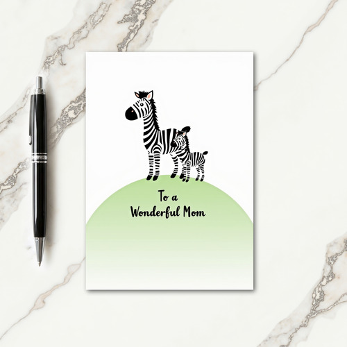 Striped Mom Affection Card