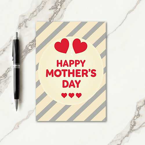 Striped Mother Greeting Card