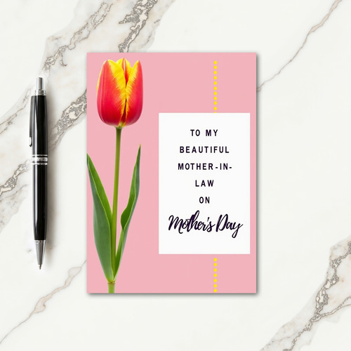 Striped Mother In Law Loving Card