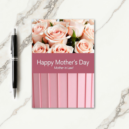 Striped Mother In Laws Day Card