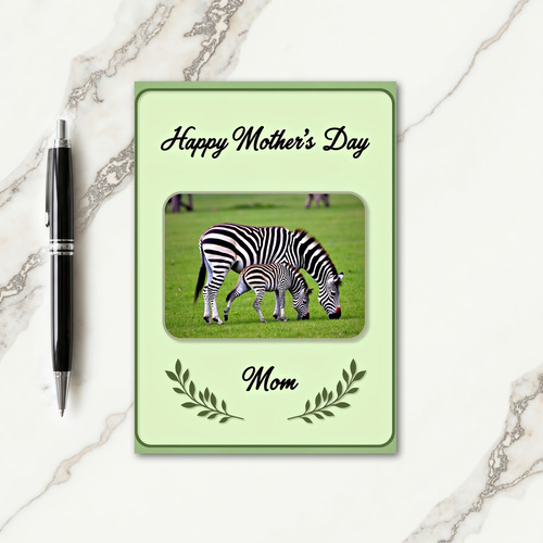 Striped Motherhood Mothers Day Card