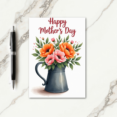 Striped Mothers Day Bloom Card
