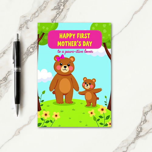 Striped Mothers Day Card