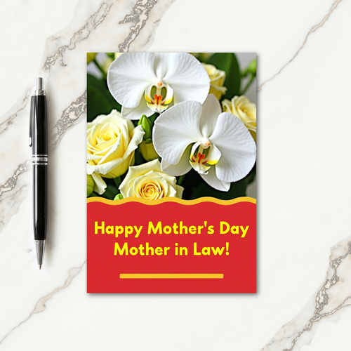 Striped Orchid Celebration Card