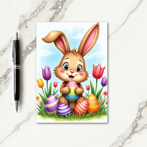 Striped Ornament Spring Card