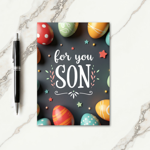 Striped Ovate Objects Card